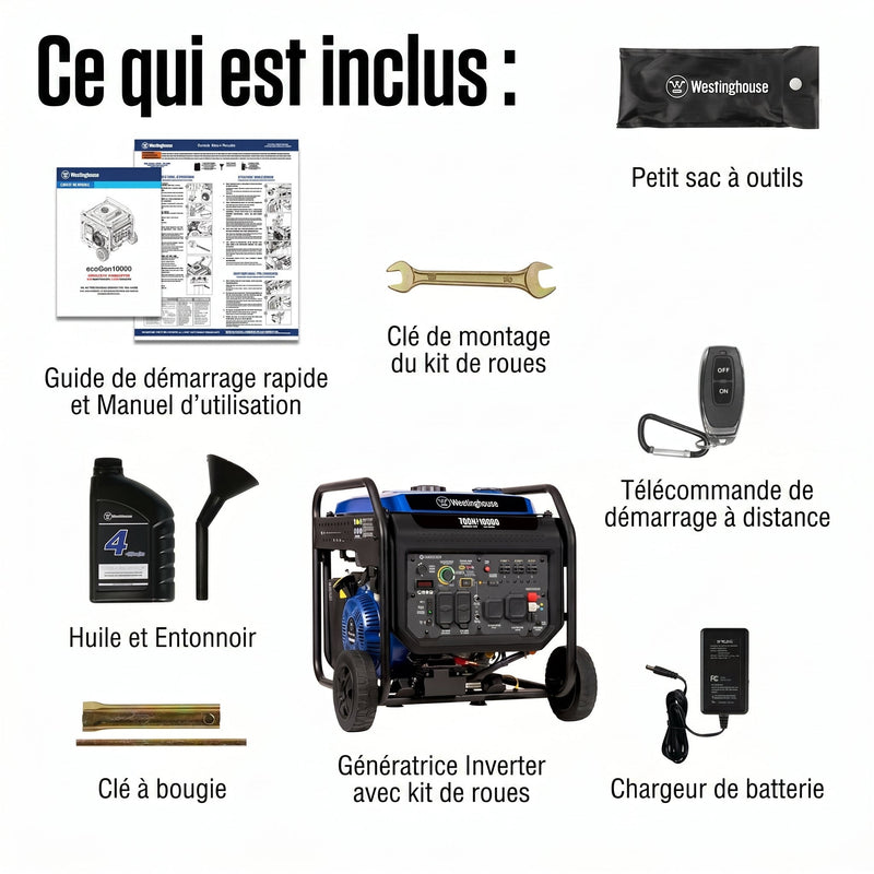 Chargez l'image dans la visionneuse de la galerie, Génératrice à Onduleur EcoGen10000 | 10 000 Watts & Capteur CO - Genexpert