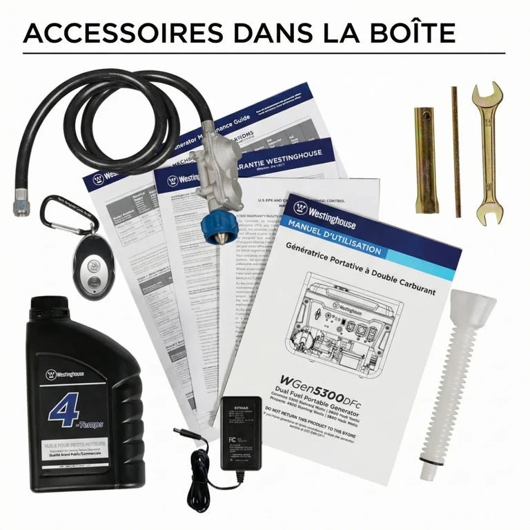 Chargez l'image dans la visionneuse de la galerie, Génératrice Portable WGen5300DFc Bi - Carburant | 6600 Watts & Prise VR - Genexpert