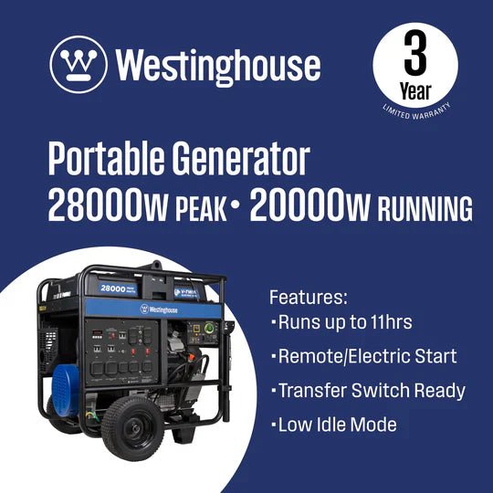 Chargez l'image dans la visionneuse de la galerie, Westinghouse WGen20000c - Génératrice à onduleur avec capteur de CO - Genexpert
