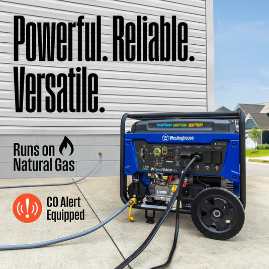 Westinghouse WGen10500TFc - Génératrice tri-carburant avec capteur de CO