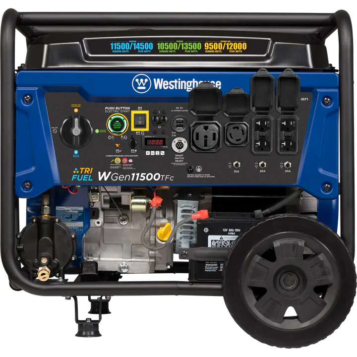 Chargez l&#39;image dans la visionneuse de la galerie, Westinghouse WGen11500TFc - Génératrice tri-carburant avec capteur de CO
