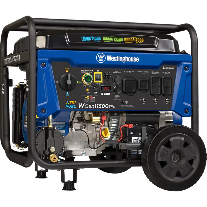 Westinghouse WGen11500TFc - Génératrice tri-carburant avec capteur de CO