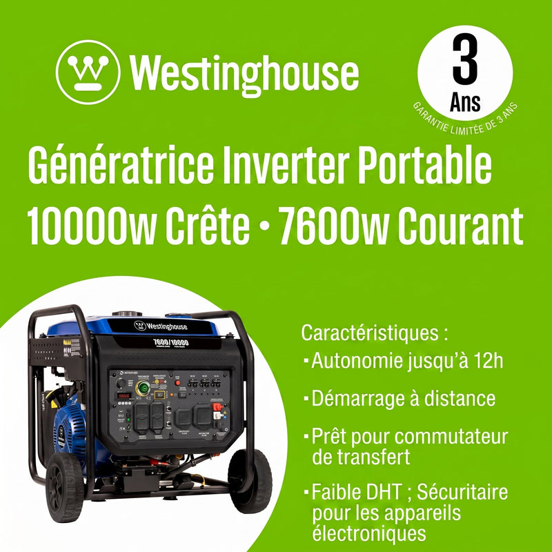 Chargez l'image dans la visionneuse de la galerie, Génératrice à Onduleur EcoGen10000 | 10 000 Watts &amp; Capteur CO - Genexpert
