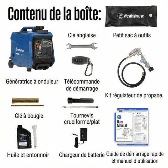 Génératrice à Onduleur iGen4000DFc Bi - Carburant | 4000 Watts & Silencieuse (52 dBA) - Genexpert