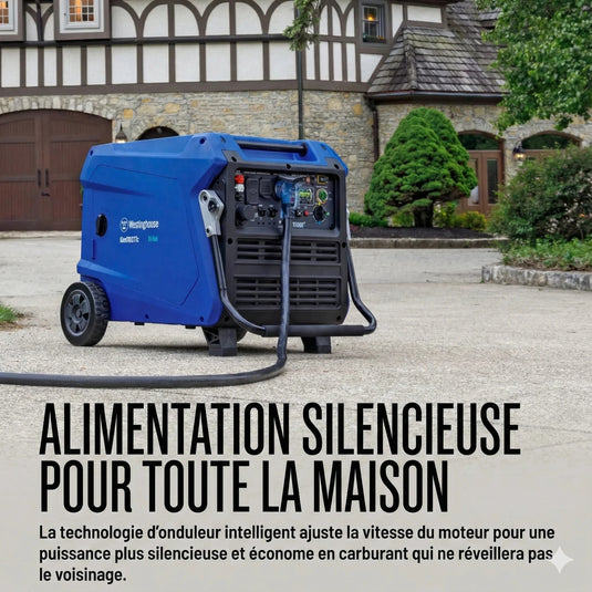 Génératrice à Onduleur Westinghouse iGen11000TFc Tri - Carburant | 11 000 Watts - Genexpert