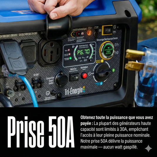 Génératrice à Onduleur Westinghouse iGen11000TFc Tri - Carburant | 11 000 Watts - Genexpert