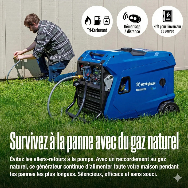 Chargez l'image dans la visionneuse de la galerie, Génératrice à Onduleur Westinghouse iGen11000TFc Tri - Carburant | 11 000 Watts - Genexpert
