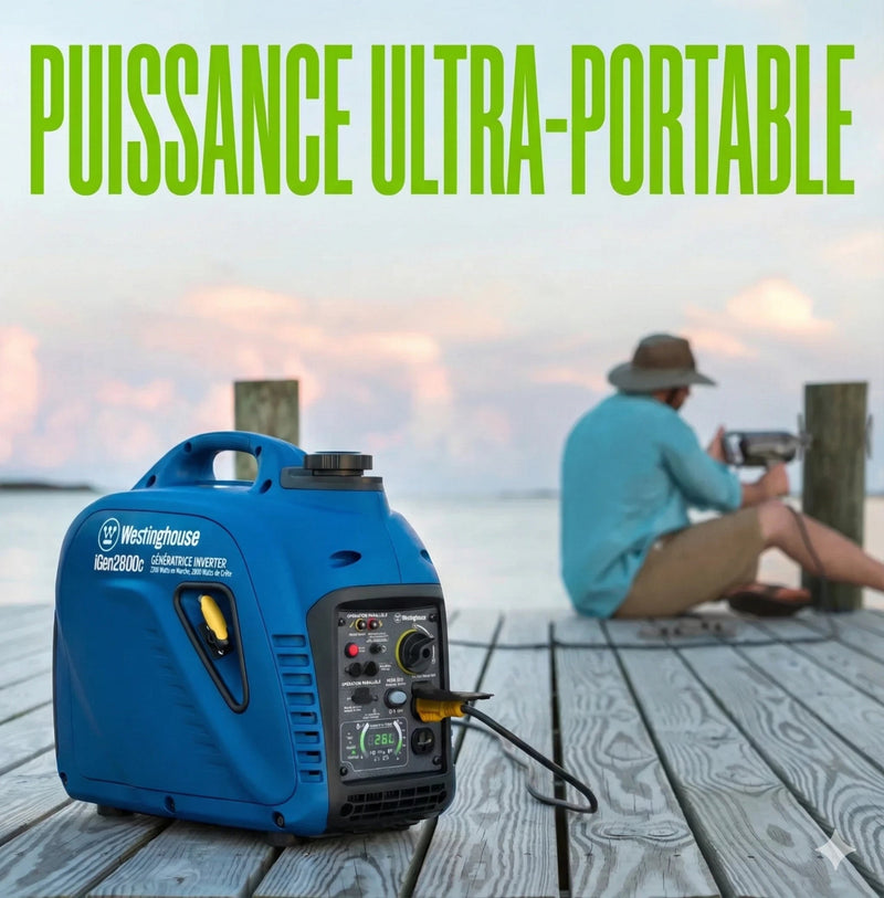 Chargez l'image dans la visionneuse de la galerie, Génératrice à Onduleur Westinghouse iGen2800c | 2 800 Watts &amp; Ultra - Silencieuse - Genexpert
