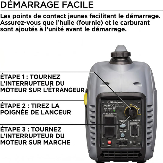 Génératrice iPro2500 à Onduleur | 2 500 Watts & Silencieuse 52 dBA - Genexpert