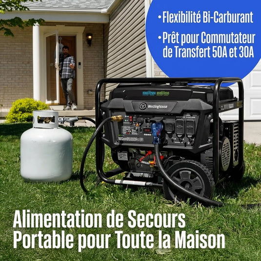 Génératrice Portable WGen9500DFc EFI Bicarburant | 12 500 Watts & Injection Électronique - Genexpert