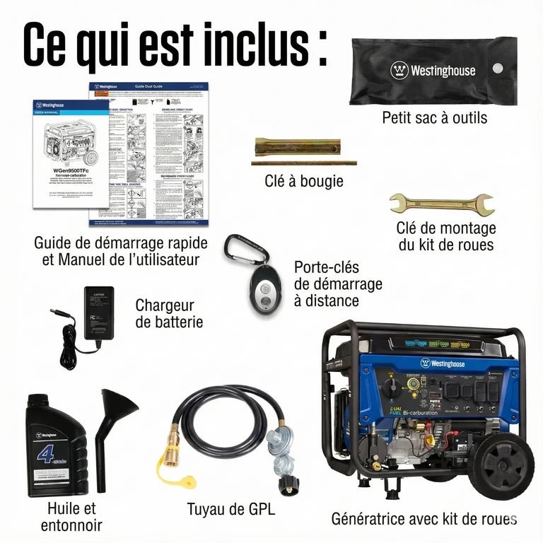 Chargez l'image dans la visionneuse de la galerie, Génératrice Portable WGen9500TFc Tri - Carburant | 12 500 Watts &amp; Gaz Naturel - Genexpert
