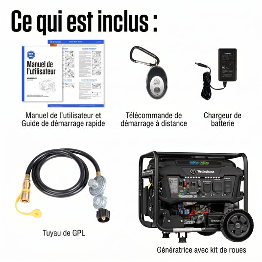 Génératrice WGen6000DFc EFI Bi - Carburant | 7 500 Watts & Injection Électronique - Genexpert