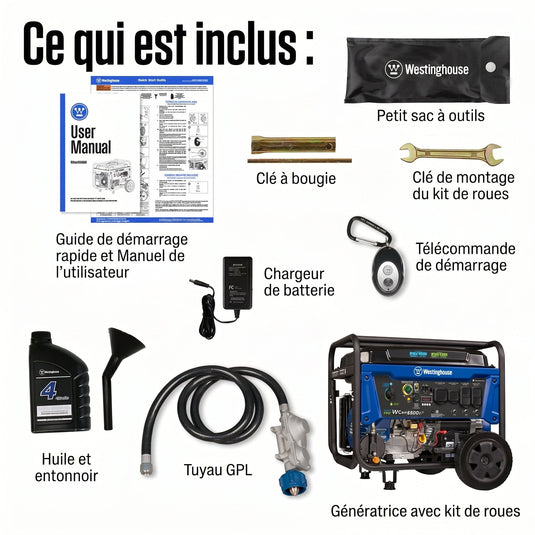 Génératrice WGen9500DF Bi - Carburant | 12 500 Watts & Démarrage à Distance - Genexpert