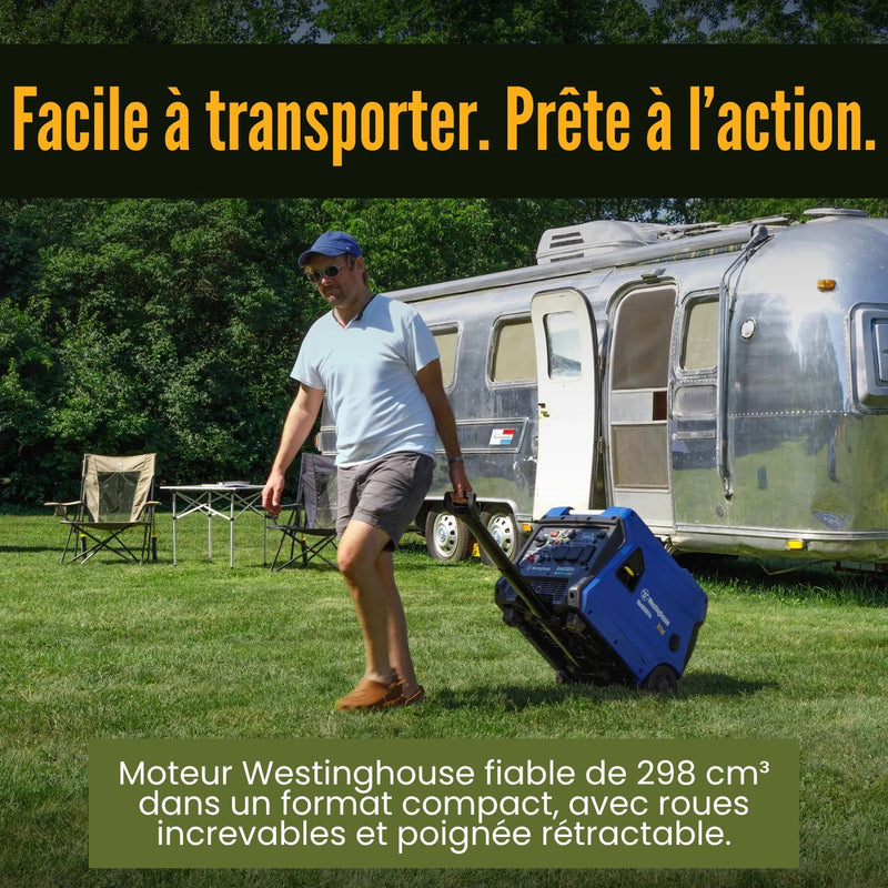 Chargez l'image dans la visionneuse de la galerie, Westinghouse iGen8200TFc - Génératrice à onduleur tri - carburant avec capteur de CO - Genexpert
