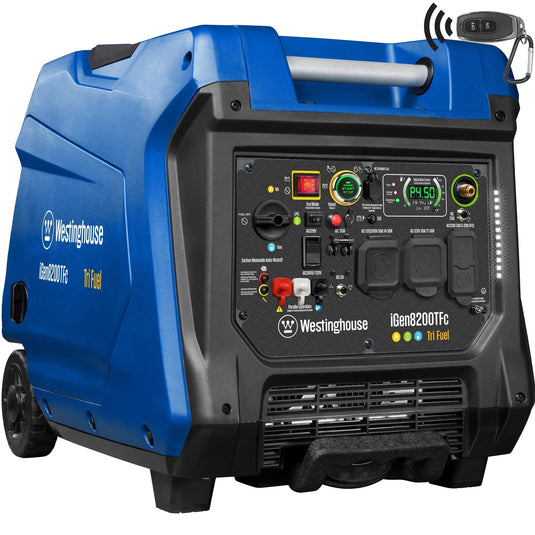 Westinghouse iGen8200TFc - Génératrice à onduleur tri - carburant avec capteur de CO - Genexpert