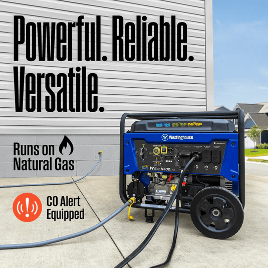 Westinghouse WGen11500TFc - Génératrice tri-carburant avec capteur de CO - Genexpert