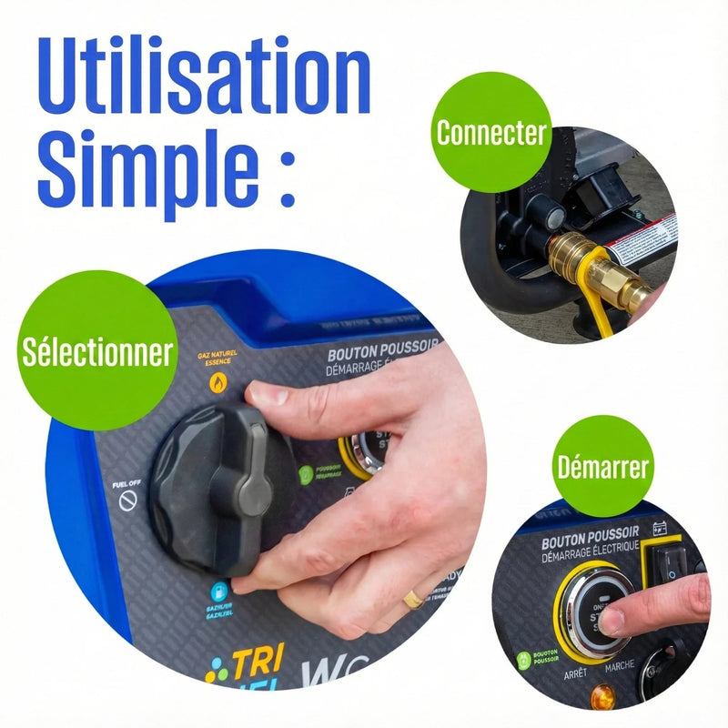 Chargez l'image dans la visionneuse de la galerie, Westinghouse WGen11500TFc - Génératrice tri - carburant avec capteur de CO - Genexpert
