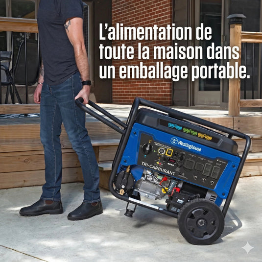 Westinghouse WGen11500TFc - Génératrice tri - carburant avec capteur de CO - Genexpert