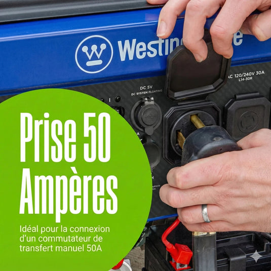 Westinghouse WGen11500TFc - Génératrice tri - carburant avec capteur de CO - Genexpert