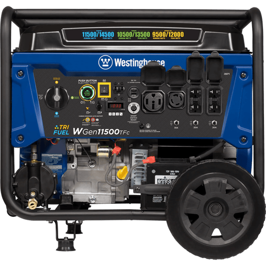 Westinghouse WGen11500TFc - Génératrice tri - carburant avec capteur de CO - Genexpert